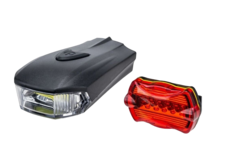 Фонари, комплект (LED перед.+зад.), SH-A08, LED, 8 диодов, 3 режима работы (FWD3265348) Forward