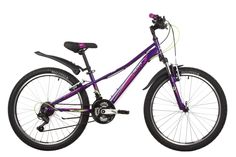 Велосипед Novatrack Valiant 24 2022 10" фиолетовый