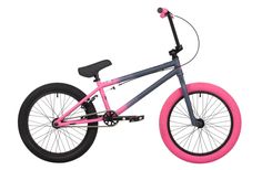 Велосипед трюковой Novatrack 20" BMX JUPITER серый/розовый, рама сталь, U-BRAKE, 2024