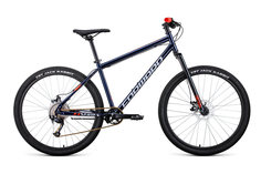Горный велосипед Forward Sporting 27.5 X, год 2021, цвет Синий-Красный, ростовка 17