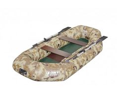 Надувная лодка ПВХ FORT boat 260, камуфляж пиксель