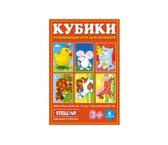 Кубики в картинках 23 арт. 00823 из 6-ти штук Стеллар