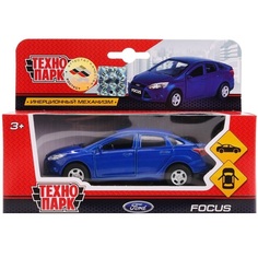 Машинка металлическая инерционная Технопарк Ford Focus синий, 12 см