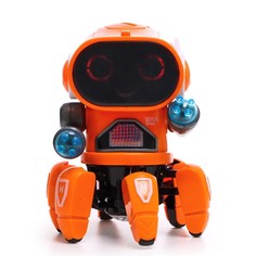 Робот IQ BOT музыкальный Вилли, звук, свет, ходит, цвет оранжевый SL-05925C