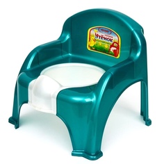 Горшок-стульчик Утёнок, цвет бирюзовый перламутр Р00006250 РОССПЛАСТ