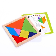 Головоломка Танграм буквы и цифры К00000070 Лесная мастерская