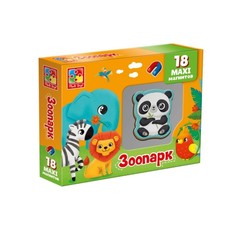 Развивающий набор магнитов «Зоопарк» Vladi Toys