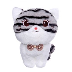 Мягкая игрушка «Полосатая кошка», цвета МИКС No Brand