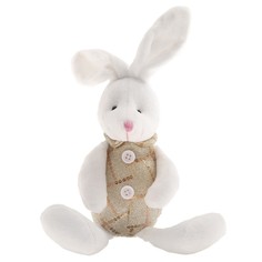 Мягкая игрушка «Белый кролик», на подвеске No Brand