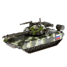 Машина металлическая «Танк T-90» 12 см, подвижные детали, инерционная Технопарк