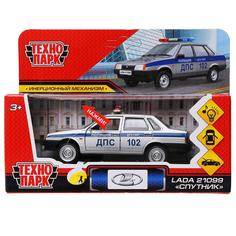Технопарк металл, свет и звук, Lada-21099 "Спутник", 12 см, открываются двери