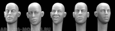 HH10 5 different female heads - no hair Hornet