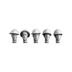 HBH03 5 heads, Brit. steel helmets Hornet