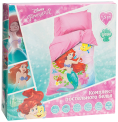 Постельное бельё 1,5 сп Ариэль 143х215 см, 150х214 см, 50х70 см -1 шт., поплин 125 г/м2 Disney