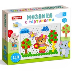 Мозаика с картинками, 110 деталей, диаметр 13 мм Стеллар
