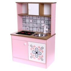Набор игровой мебели «Детская кухня Розовая плитка» No Brand