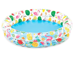 Бассейн INTEX Фрукты, надувной, 114л, диаметр 122см, ПВХ [59421]