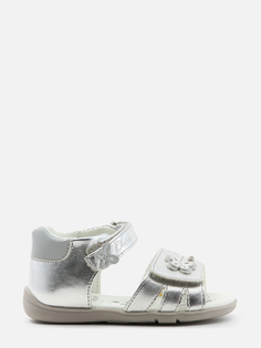 Туфли Chicco для девочек, серебряные, размер 21, 1063528000000
