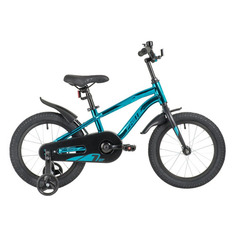 Велосипед NOVATRACK Prime городской (детский), рама 10.5", колеса 16", синий металлик/черн