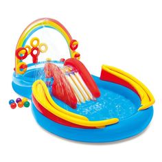 Intex Игр. центр-басс. с горкой и фонт. 297x193x135см от 3лет, 57453