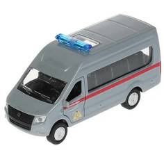 Технопарк. Газель "Next Росгвардия" металл 12 см, двери., инерц., кор арт.SB-18-19-ROS-WB