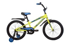 Велосипед Novatrack 20" Dodger алюм., зелёный, тормоз нож, короткие крылья, защита цепи А-