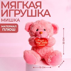Мягкая игрушка Радуй мир своей улыбкой, 22 см., МИКС No Brand