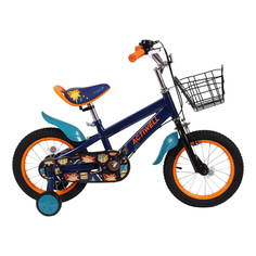 Велосипед городской детский Actiwell двухколесный 14" темно-синий