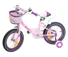 Велосипед 14" 1-ск. (3-4 года) розовый STITCH 1шт