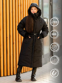 Пальто для девочки Мэй (442-24з) Batik цв. черный 164р. Батик
