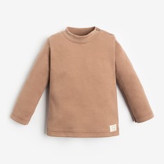 Лонгслив Крошка Я, BASIC LINE, рост 80-86 см, цвет коричневый