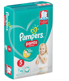 Памперс подгузники трусики Pants Юниор (12-17 кг.) Джамбо по 42шт.*2, шт Pampers