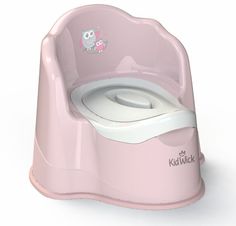 Горшок детский KIDWICK Горшок туалетный МП Королевский, розовый-т.розовый/белый с белой кр
