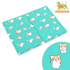 Коврик охлаждающий (гель), 65 х 50 см, корги Пижон
