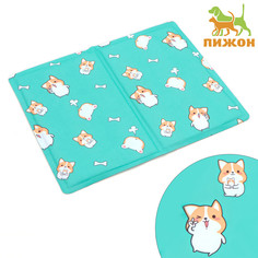 Коврик охлаждающий (гель), 50 х 40 см, корги Пижон