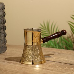 Турка 20х10х12 см, латунь No Brand