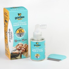 Спрей от вшей и гнид gardex, средство педикулицидное, 80 мл No Brand