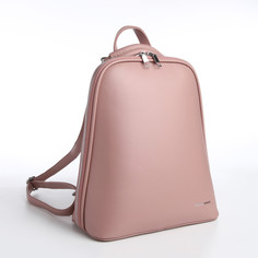 Рюкзак 25*12*30, отд на молнии, н/к, розовый No Brand