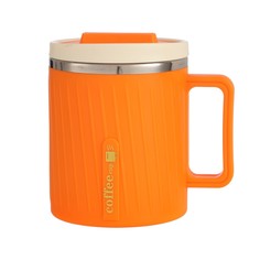 Термокружка, 580 мл, coffee, оранжевая No Brand
