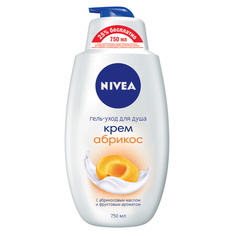 Гель-уход для душа "Крем Абрикос" 750 мл Nivea