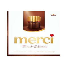 Шоколадный набор Storck Merci Ассорти 4 вида с начинкой из шоколадного мусса 210 г ..,Merci