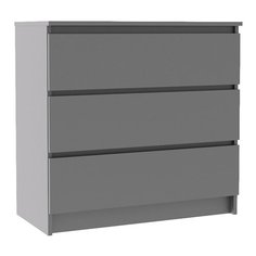 (Как у IKEA) Комод ДСВ мебель Мори МК 800.1, ШхГхВ: 80.4х40.4х77 см, цвет: графит