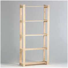 (Как у IKEA) Стеллаж деревянный усиленный 180х84х28см, 5 полок 5242254 Сима ленд