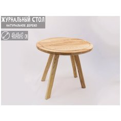 (Как у IKEA) Журнальный стол, Приставной столик Zagotovka №10 светлый, 48х48х43 см. Нет бренда