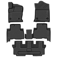 Комплект ковриков в салон ELEMENT 3D9903210k для Haval H9, Honda Element с 2015 г., 5 шт. черный
