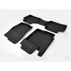 Резиновые 3D Premium коврики в салон SRTK на Peugeot 4007 (2007-2012)
