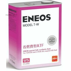 Масло трансмиссионное ENEOS 4л синтетика ATF Model T-W (WS) TOYOTA Eneos OIL5103