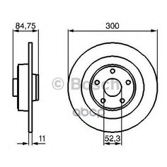 0 986 479 083_диск Тормозной Задний!Renault Espace 1.9-2.0turbo/2.2/3.0 02> Bosch арт. 0986479083