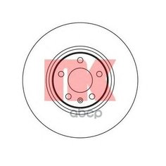 Диск тормозной AUDI A6/ALLROAD 2.7-3.2 01-/A8 2.8-6.0 03-10 передний D 321мм. NK 2047100 НК