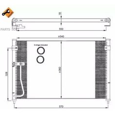 NRF 35306 Радиатор кондиционера